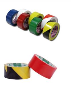 China industrial PVC / PE Floor Detectable warning tape of black - yellow 18m/25m wholesale