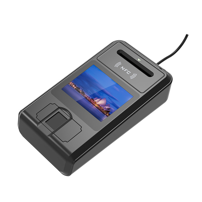 Multi Touch Screen Single Suprema Biometric Contact Card Reader 1000mAh