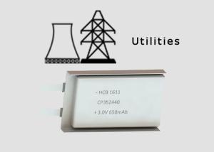 China CP352440 650mAh Gas Meter Lithium Pouch Cell wholesale