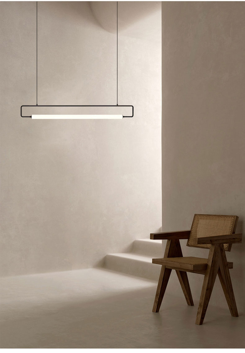 Modern Restaurant Chandelier Minimalist Bar Restaurant Indoor Rectangular Chandelier(WH-MI-406)