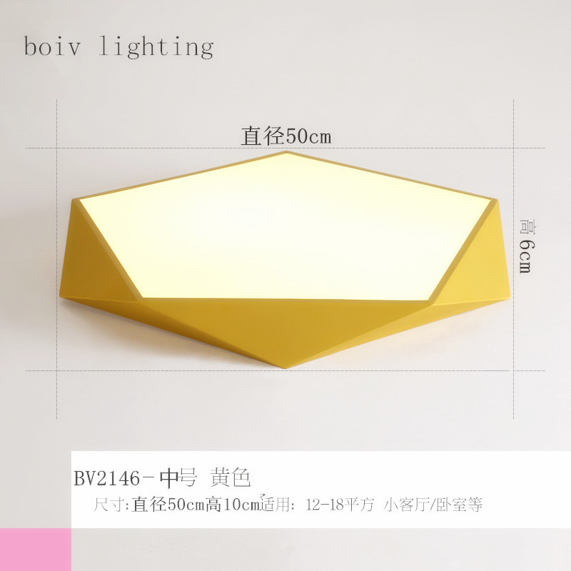 concise modern diamond Ma Long Series small/medium/big simple and fashionable bedroom/living room/balcony ceiling lamp