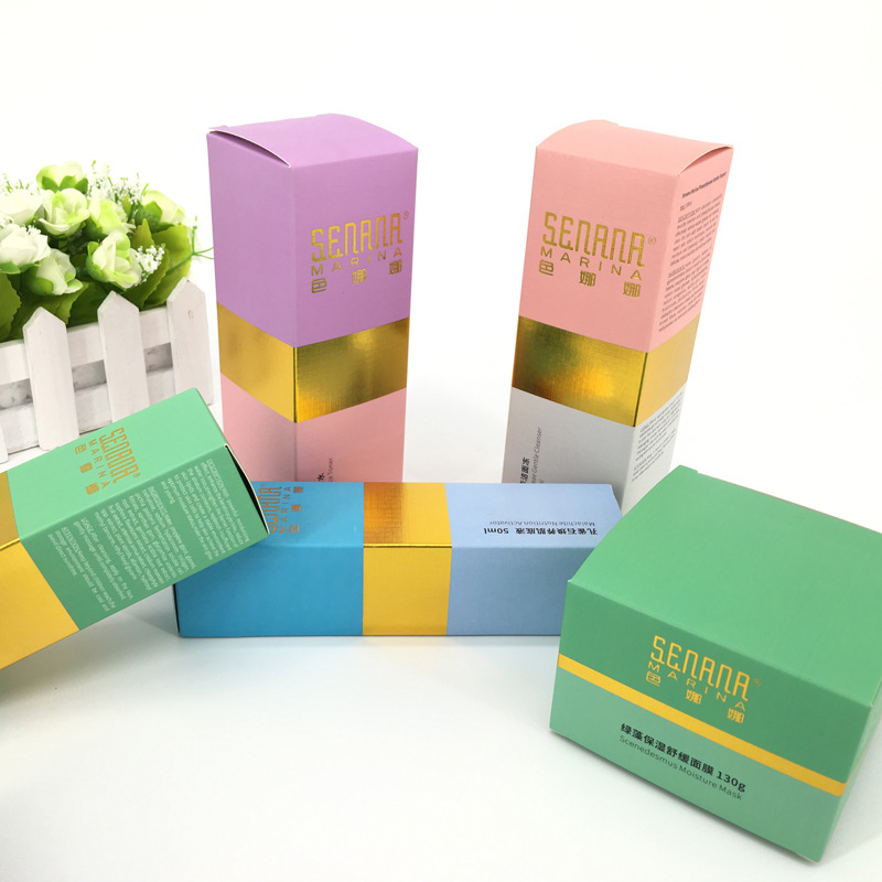 Custom Order Accepted Embossed Treatment Eye Cream Box Mask Packaging Box Fast Shipping