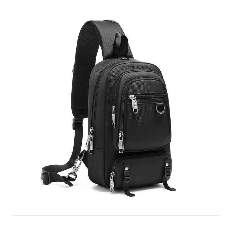 Travel One Shoulder Backpack Mens Sling Bag Preppy Style Dismountable