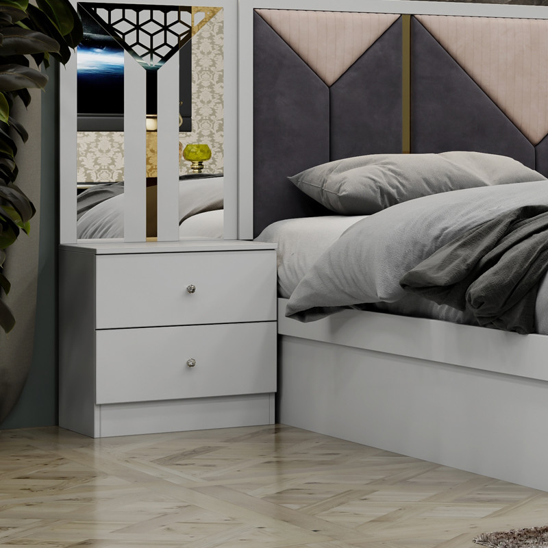 High Quality Wood Frame Modern King Size Double Bed Home Suite Queen Full Luxury Turkish Wooden Bedroom Furniture Set