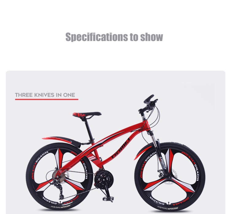 Ordinary Pedal Kids' Bike Carbon Steel Frame Children Mountain Bicycle Customized OEM for On-Road Occasion 20 24 26 inch
