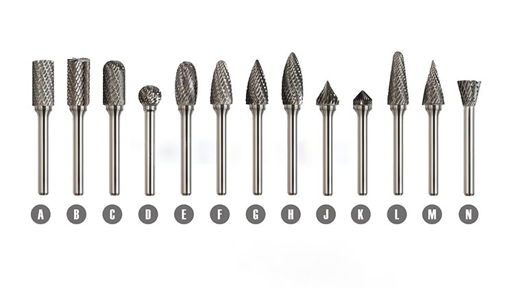 Long Lasting Type D Carbide Rotary Burr with 3 Years Warranty and 120° Point Angle for General Purpose Material Shaping