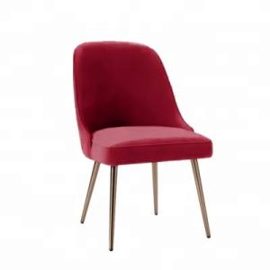 China Restaurant Dinning Room Chair Modern Blue Velvet Fabric Dining Chair wholesale
