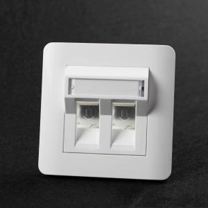 China 1pc/Poly Bag RJ45 Cat 5e Network Cable Faceplate wholesale