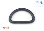 Black Metal D Rings Iron Material , 26mm Inner Size Metal Rings For Purses