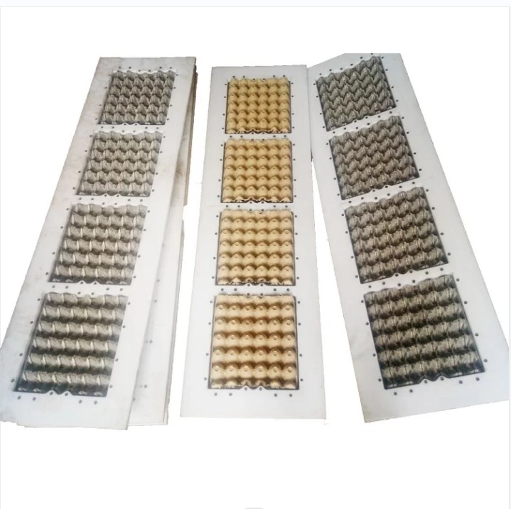 Paper Pulp Disposable Tableware Machine Egg Tray Mold With Polish Surface Treatment