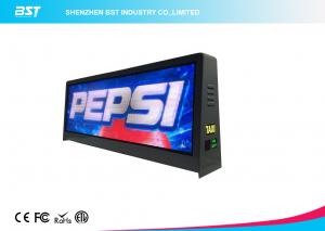 China Full Color P5mm Taxi top LED Display With Large Viewing Angle , Led Taxi Roof Signs on sale