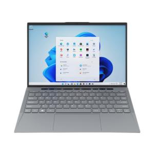 China 14 inch Portable Laptop Computer TigerLakeU 1115G4 128GB SSD Windows 10 Metallic Grey wholesale