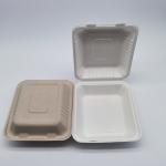 8 Inch Biodegradable Bagasse Tableware Sugarcane Laminated Food Containers