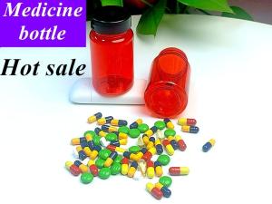China Red Pharmacy Prescription Bottles 100ml 150ml Capsule Storage wholesale