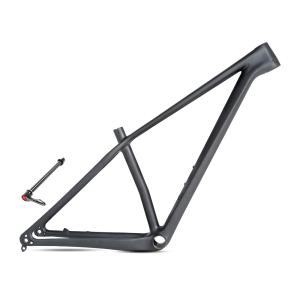 Customized 29er Inner Cable Frame , Thru Axle Bike Frame 142mm Full Black