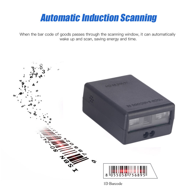 CCD Sensor 1D Qr Barcode Scanner Module USB RS232 Serial TTL YHD-M300C