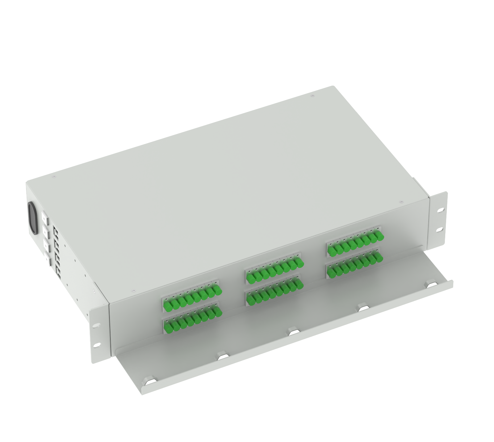 FC APC Optical Distribution Frame 48 Ports 19 Inch Patch Panel Ideal for FTTX and Network