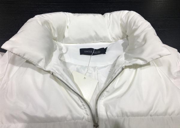 White Winter Puff Jacket Ladies Warm Parka Womens With Big Pockets In Fashion