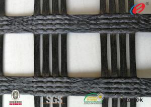 China Polyester Geogrid Reinforcing Fabric Retaining Wall Material Bitumen Coating wholesale