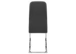 Luxury 107cm 58cm Black Leatherette Dining Chairs