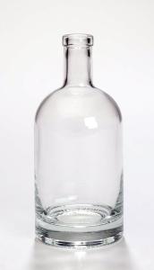 China Vinolok Glass Gin Bottle Flint Glass 500ml 700ml Hot Stamping wholesale