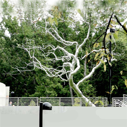 3m Metal Tree 316L Stainless Steel Sculptures Garden Modern Mirror Polishing