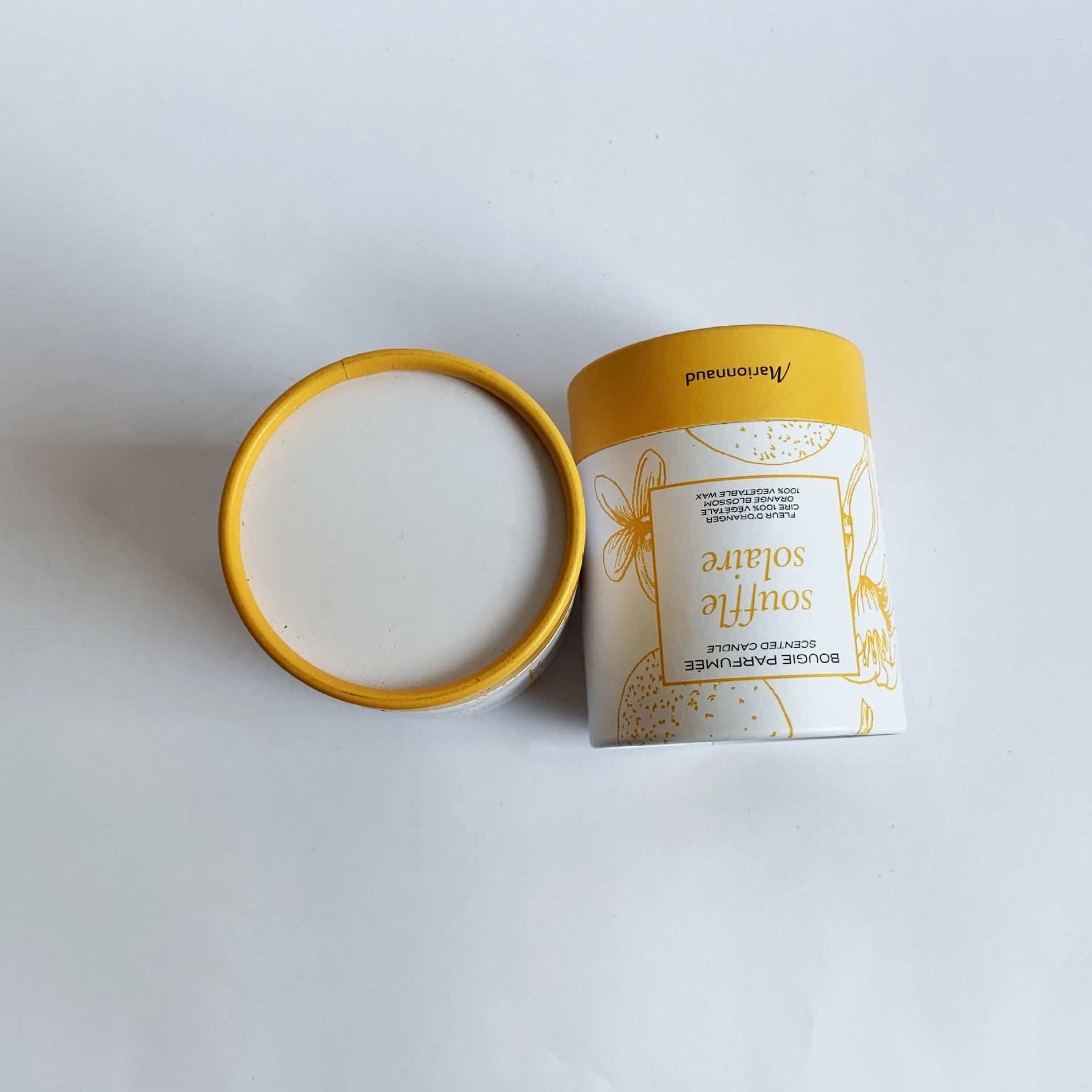 Ultraportable Gold Foil Cylinder Paper Tube Packaging Containers Lightweight