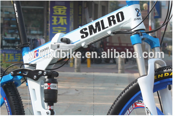 Height 155cm Full Alloy 27 Speed Aluminum Folding Mountain Bike