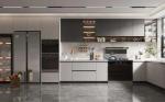 Particleboard MDF Plywood PVC PET Melamine Finished Kitchen Cabinet