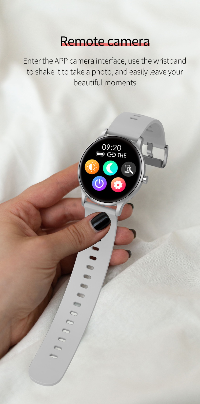 S33 1.28 Inch Round Screen Smartwatch With Heart Rate Real Time Monitoring