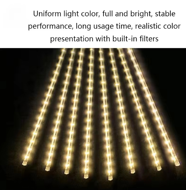Waterproof Holiday Decoration Light 30cm / 50cm / 80cm Meteor Shower Christmas Lights