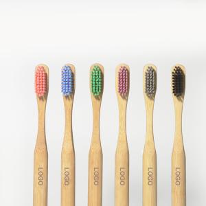 China Ergonomic Reusable Travel Organic Bamboo Toothbrush 100 Biodegradable sustainable wholesale