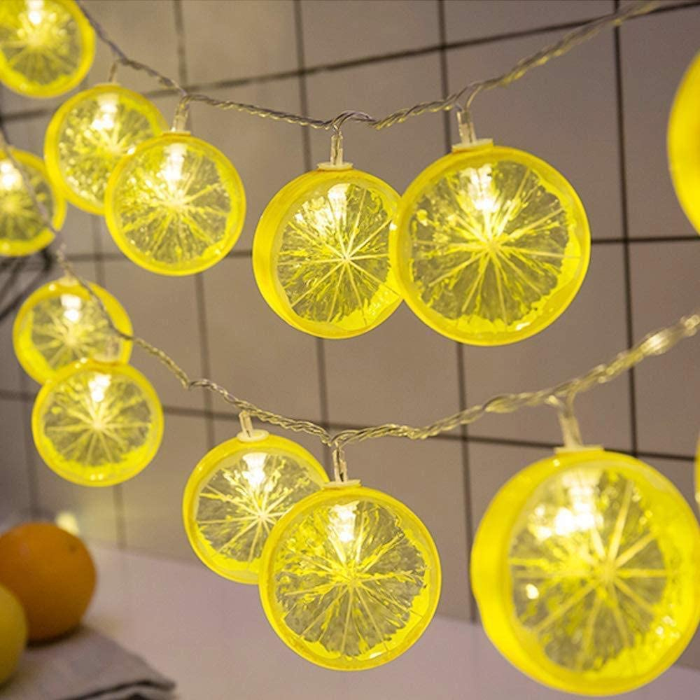 Twinkle Lemon Light String Battery Operated Garland Indoor Wedding Party Christmas Tree Bedroom Holiday Lighting Decoration