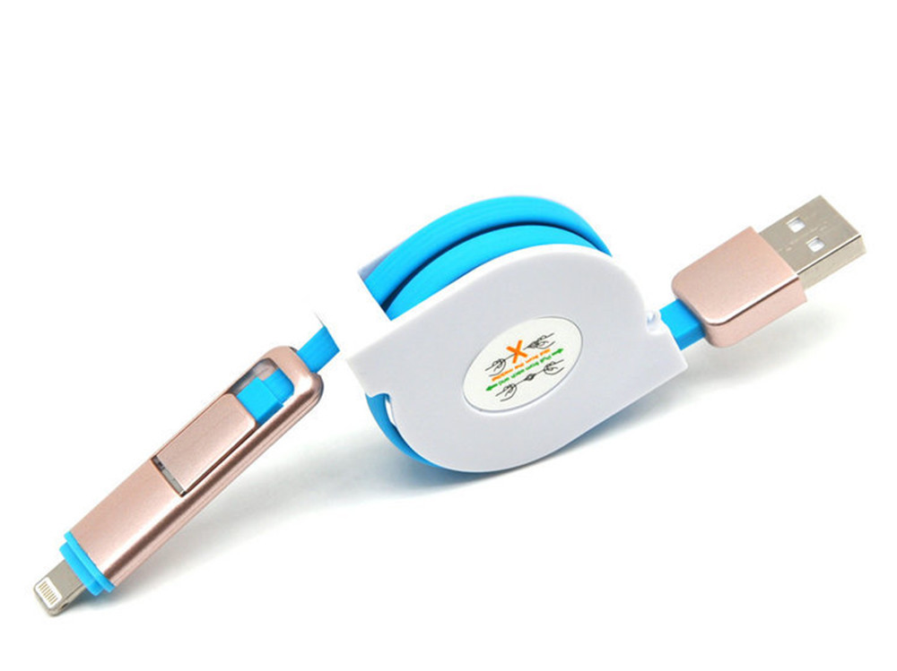2018 New Christmas Gifts TPE Long 1M/2M/3M Optional Micro To Lightning Cable For iPhone