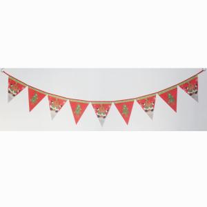 China Christmas Triangle Flag Bunting reindeer and tree wholesale