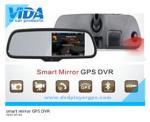 Smart rear view camera GPS with GPS navigation bluetooth DVR