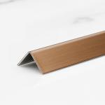L Shaped Tile Edge Trim Color PVD Coated Rose Blonde Finish Stainless Steel