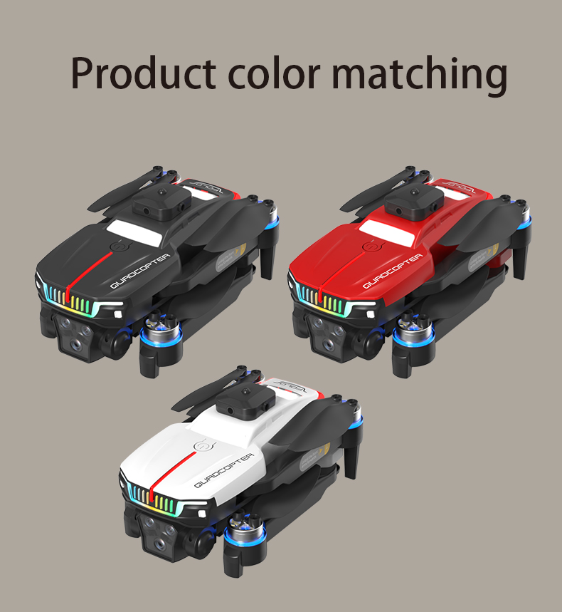 Experience the Ultimate Aerial Photography Brushless Drone with Optical Flow Obstacle Avoidance 3 Cameras Remote Control