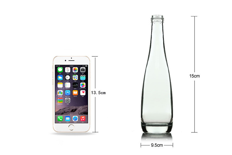 300ml Empty Glass Wine Bottles , Glass Beverage Bottles Unique Design