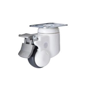 China 110kg Dustproof PU Hospital Bed Caster Wheels Furniture Moving Casters wholesale