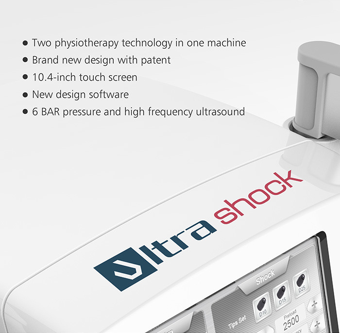 12 Heads Pneumatic Shockwave Therapy Machine For Ankle Sprain