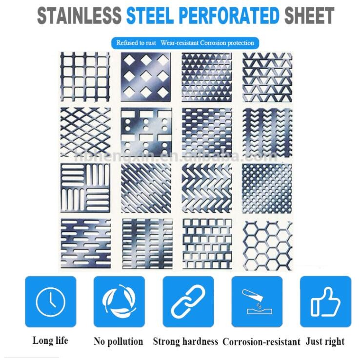Stainless Steel 304 316 Micron 10mm 25mm Perforated Metal Screen Sheet