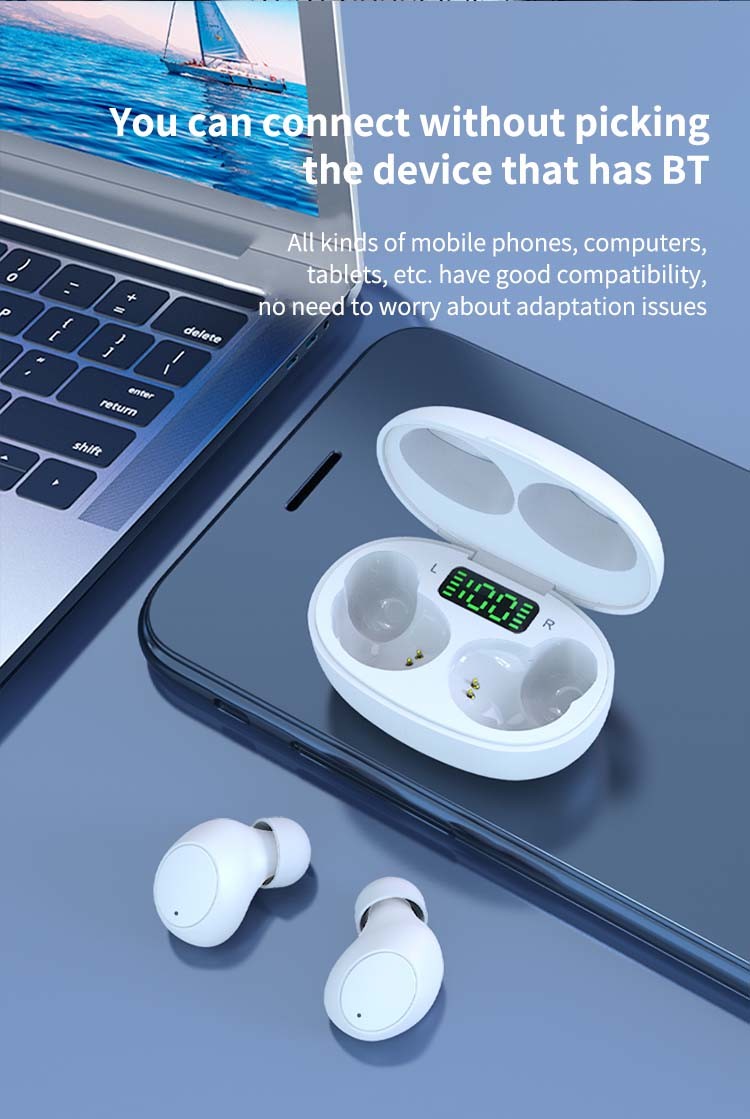 Mini IPX5 Waterproof Wireless Earbuds Sports Headset Wireless Stereo Headset