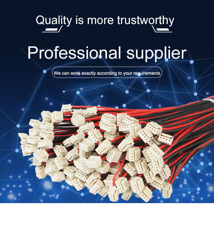 Custom JST GH Cable 1.0 1.25 1.5mm Pitch 2-6 Pin Connector Wire Harness