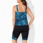 Swimwear Plus Size Tankinis Camisole Shorts 2 Piece Swim Suits Printed Women