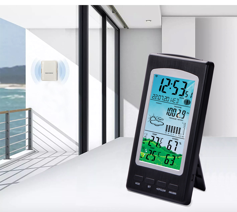 Wireless Weather Station With Precision Temperature And Humidity Meter