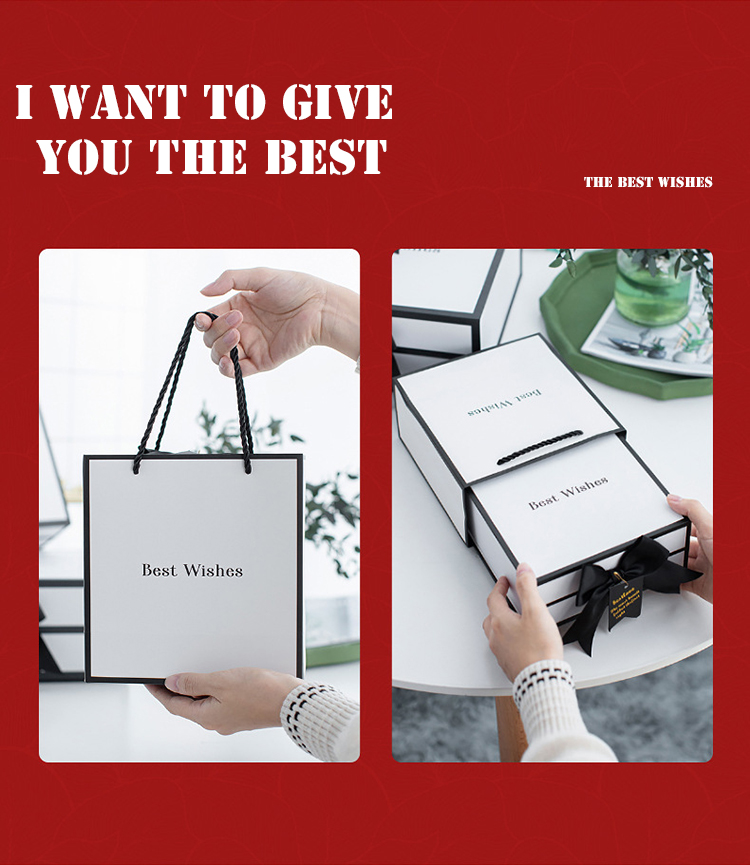 Whole Sales Luxury Clothes Perfume Gift Set Package Ribbon Bow Magnetic Closure Cardboard Folding Gift Box