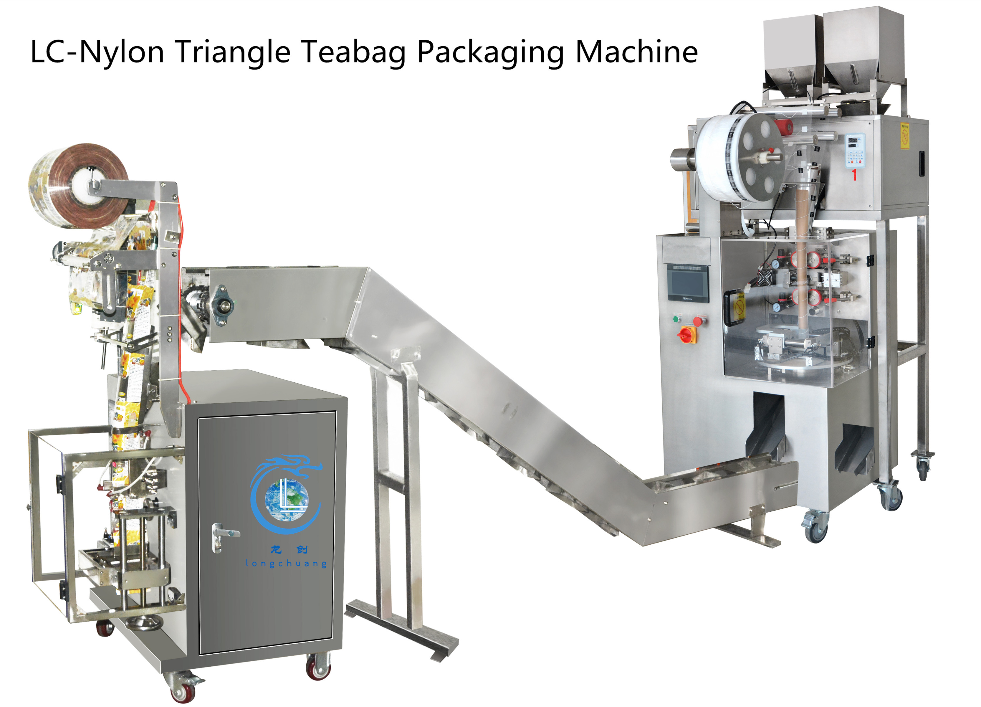 304SS Nylon Teabag Packaging Machine Black Tea Green Tea Packing Machine