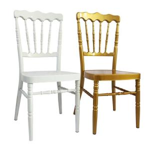 China Commercial Aluminum Iron Metal Wedding Chairs Gold Banquet Chairs wholesale