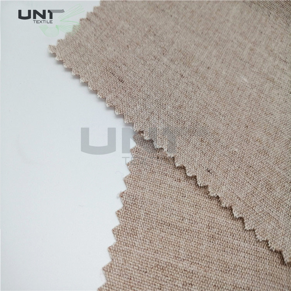Woven Hair Bow Canvas Cotton Polyester Interlining 260gsm Lining For Garment Uniform Suit